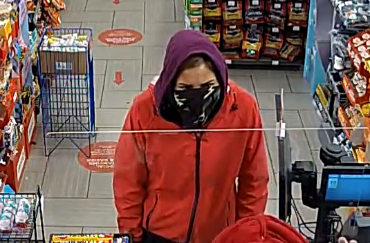 Thunder Bay Police Service is requesting public assistance in identifying a suspect involved in a recent robbery of a convenience store. Supplied photo
