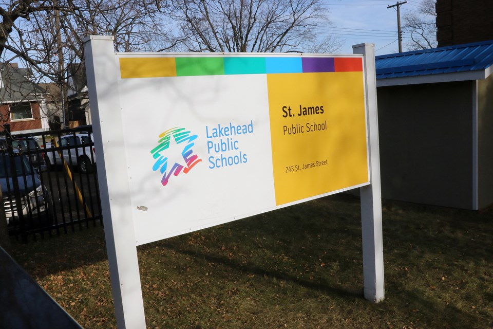 St. James Public School in Thunder Bay. (Leith Dunick, tbnewswatch.com)