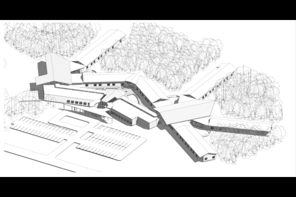 An external rendering of the long-term care home that would be operated by Dilico on Fort William First Nation.