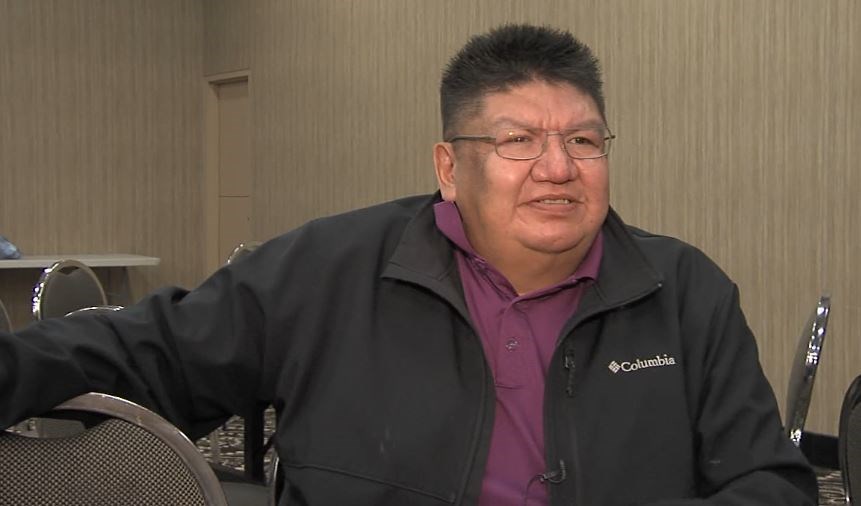 Chris Moonias, chief of Neskantaga First Nation, says his people are worried about the rise in COVID-19 cases in Thunder Bay (Troy Charles/TBTV photo)