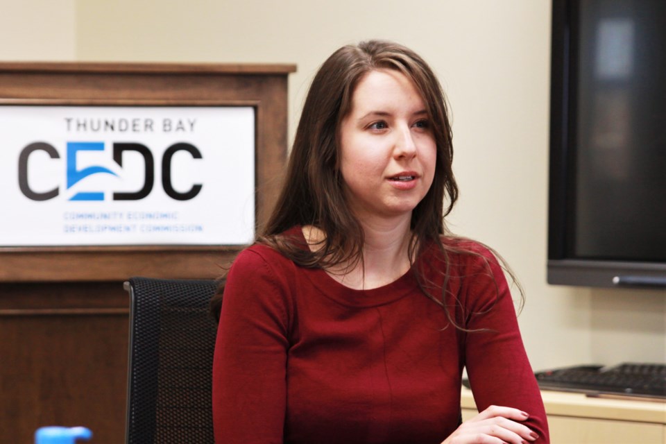 Lexie Penko, community health sciences recruiter with the CEDC, estimates at least 10 to 15 family doctors will retire over the next decade or so. (Ian Kaufman, tbnewswatch.com)