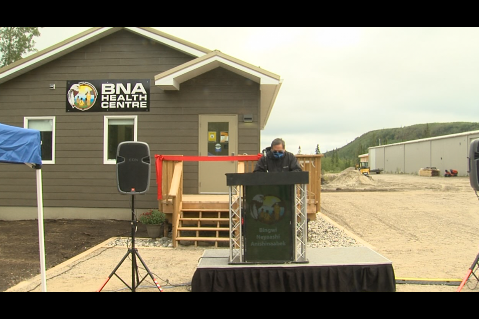The health centre at Bingwi Neyaashi Anishinaabek was officially opened on Sept. 8, 2020 (Adam Riley/TBTV photos)