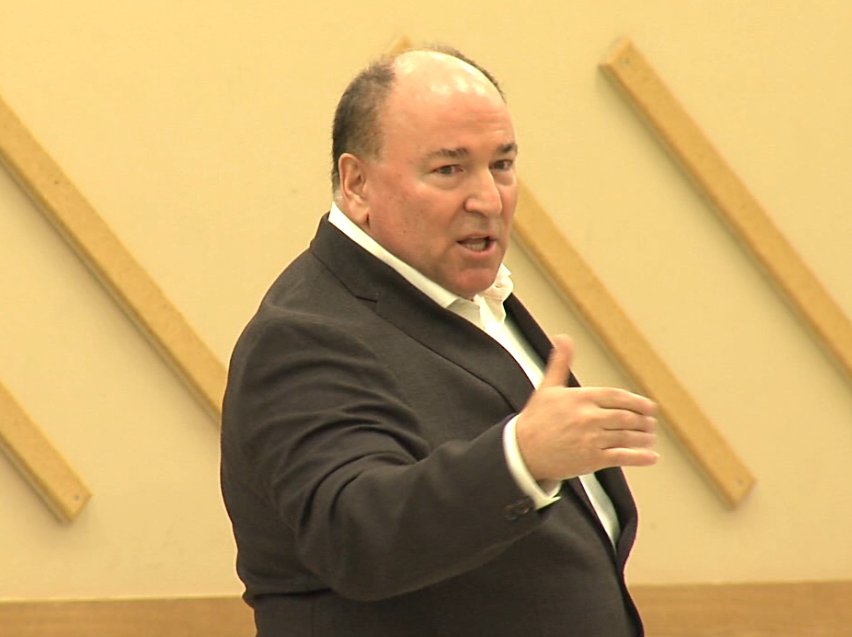 Darren Brown chairs the Northern Lake Superior Métis Leadership Committee to Self-Government (Cory Nordstrom/TBTV photo)