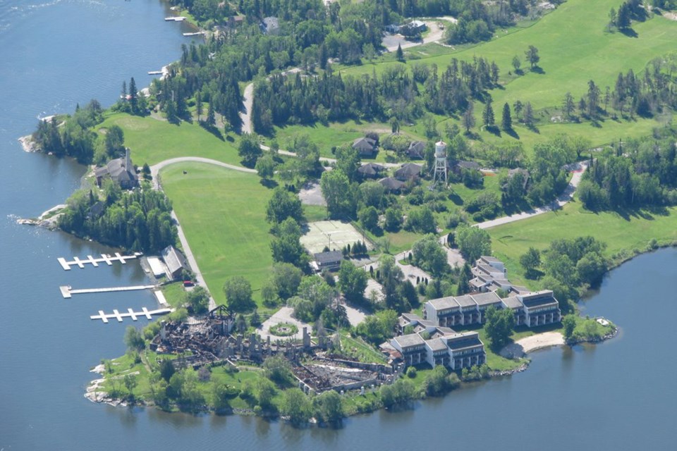 Minaki Lodge After Fire