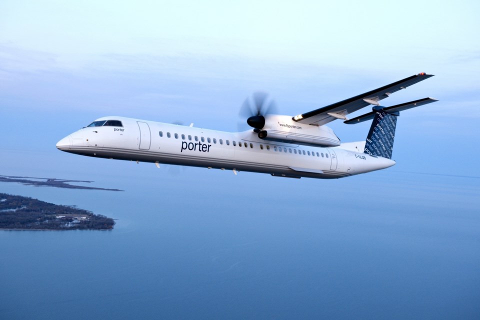 A Porter Airlines flight bound for Thunder Bay diverted to Pearson Airport shortly after takeoff on Tuesday. (Stock photo/CNW Group/Porter Airlines Inc.)