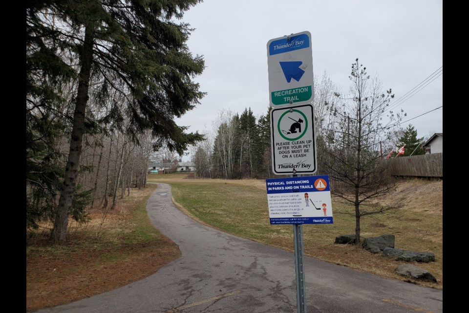 This section of trail between Madeline Street and Bruce Street will be replaced and widened (TBNewswatch)