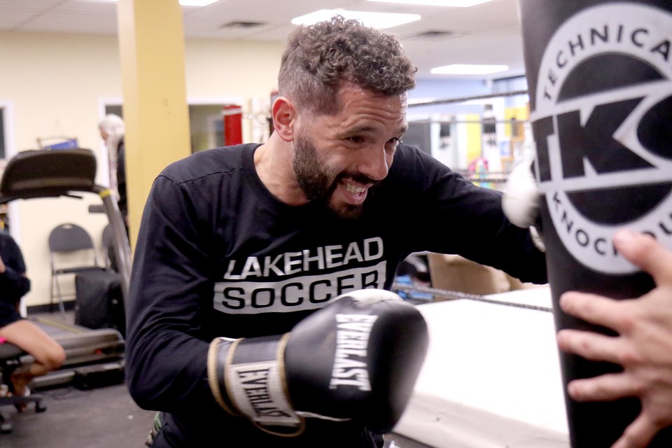 Hamza Hatoum of Big Brother Canada fame is taking on Big Brother star Jozea Flores in a celebrity boxing match on Aug. 6. (Leith Dunick, tbnewswatch.com)