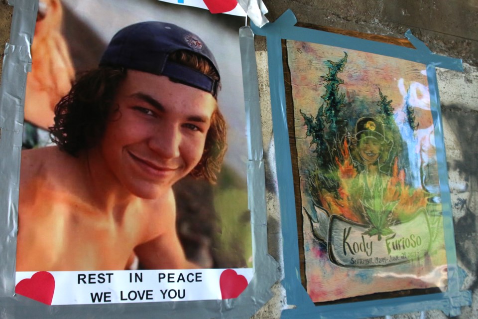 Kody Furioso, 16, died as a result of a stab wound to the chest following an altercation with someone near the James Street Swing Bridge just after midnight on June 29, 2021. 