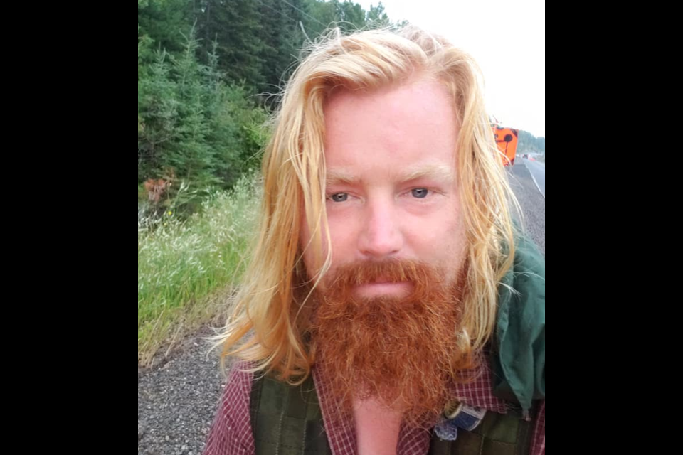 Scotsman Michael Yellowlees is trekking across Canada to raise money to restore the forest in the Scottish Highlands (Facebook/Michael Yellowlees)