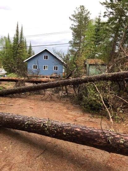 Residents and campers at Trout, One Island and Dog Lakes submitted photos of the aftermath of the June 4, 2021 violent storm