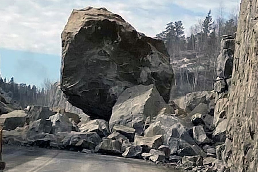 Big Boulder on Highway