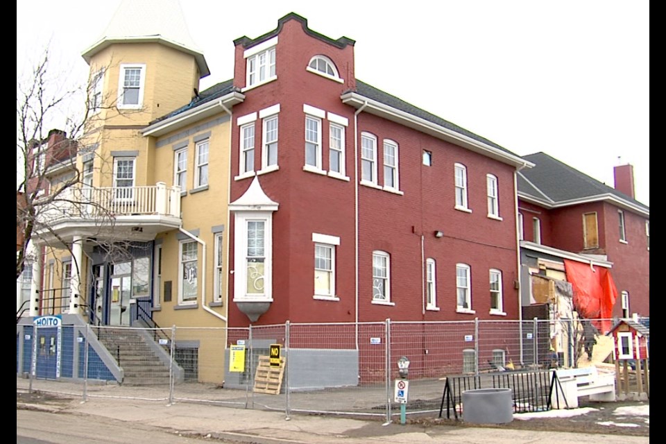 Renovations are underway on the Finnish Labour Temple, which will see the addition of residential apartments. (Cory Nordstrom/TBT News). 