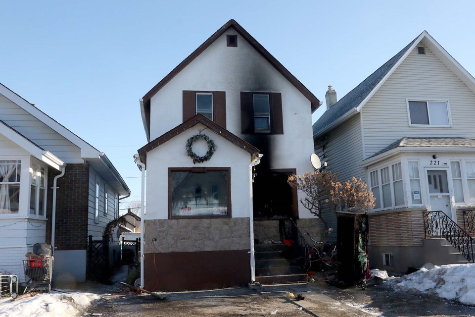 Firefighters battled a fire at a Finlayson Street home on Friday, March 5, 2021. (Leith Dunick, tbnewswatch.com)