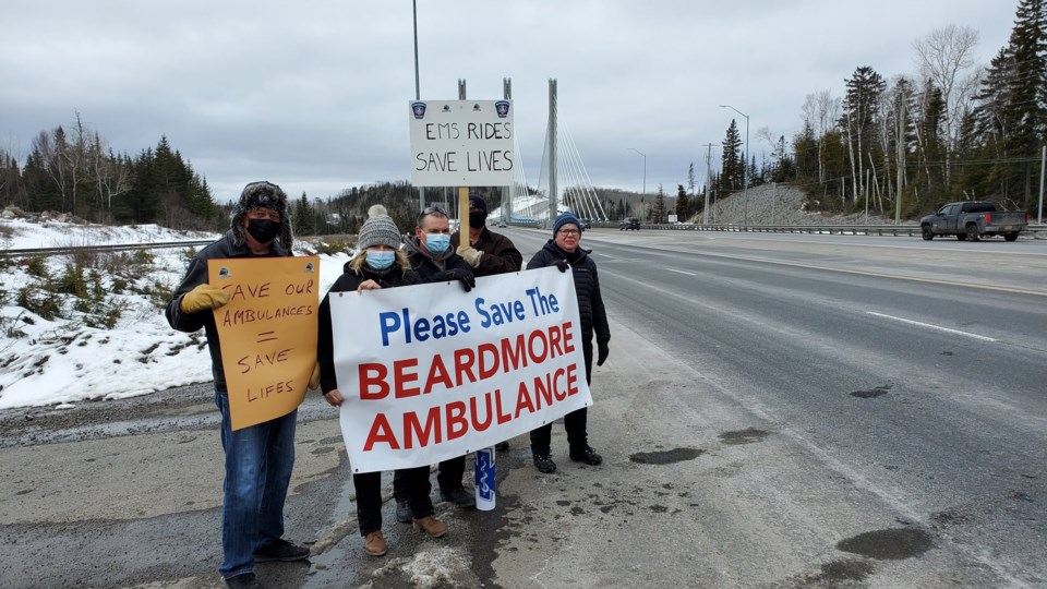 Nipigon EMS protest