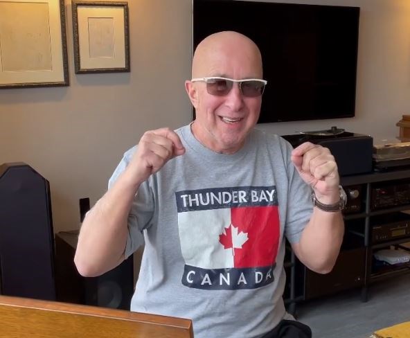 Paul Shaffer delivers a COVID-19 message via Instagram to the people of Thunder Bay. (Instagram screenshot)