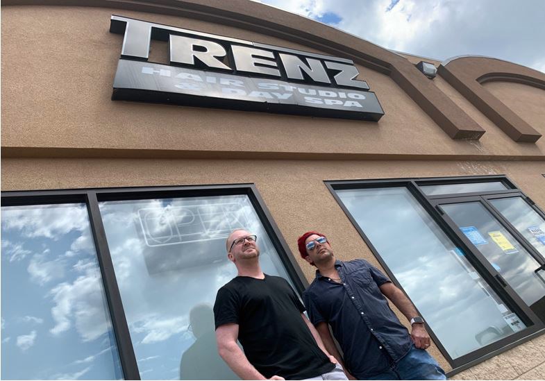 Brothers Carmen and Cosimo Minnella, owners of Trenz Hair Salon and Day Spa, say if the province doesn't return to a regional approach to reopening by June 3, 2021, they'll reopen their salon -- and they won't be alone. (Leith Dunick, tbnewswatch.com)
