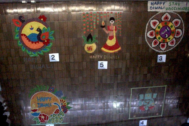 Rangoli created by Lakehead University Students