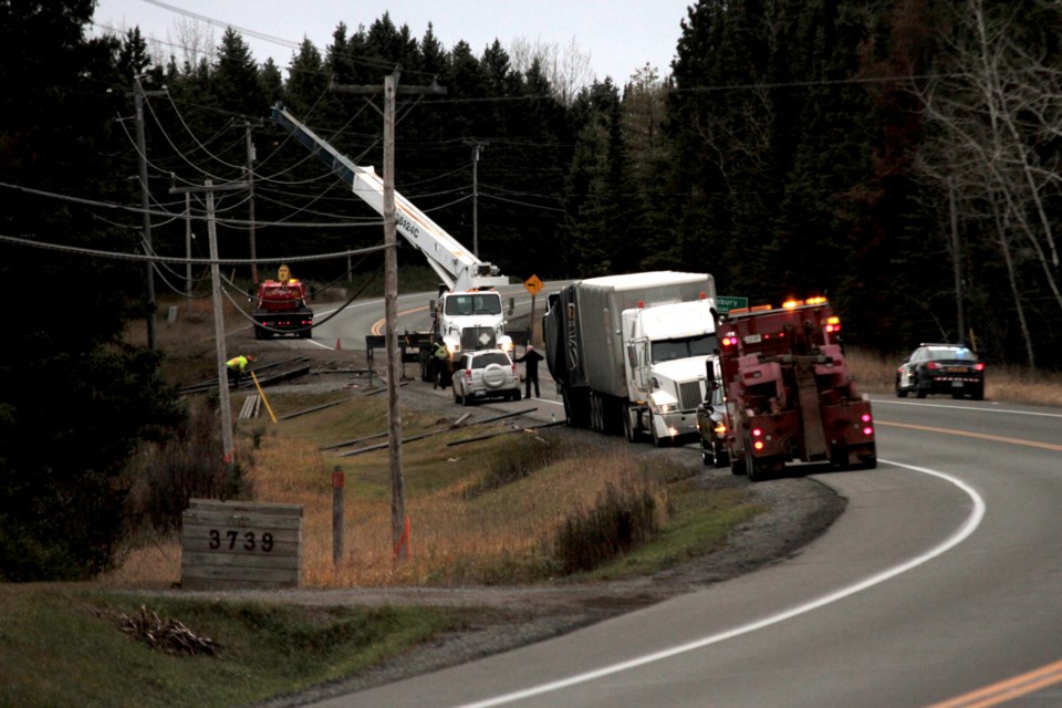 single vehicle collision on Highway 102 