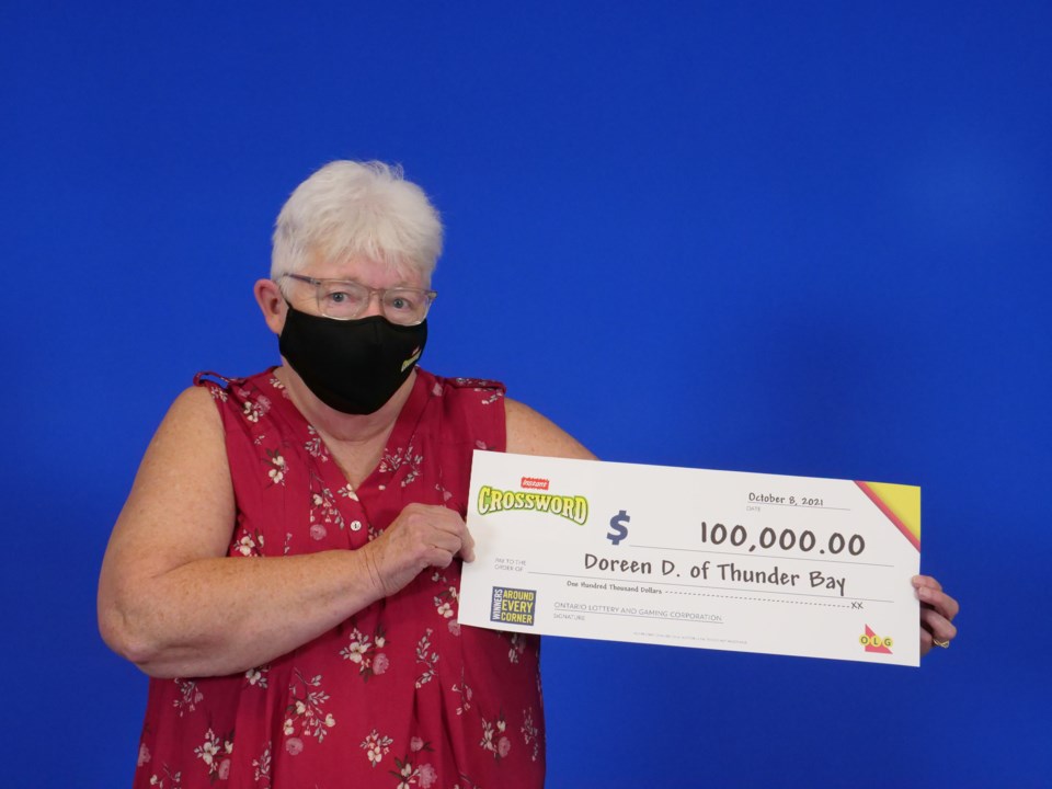 Crossword Tripler OLG winner Doreen Dowton