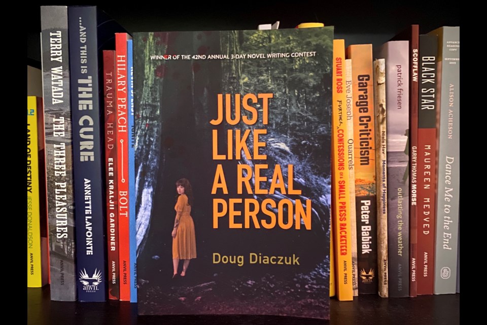 Just Like a Real Person, local author Doug Diaczuk's second novel, is published by Anvil Press. (Submitted photo)