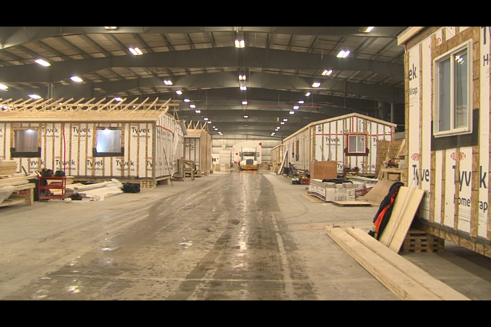 Smart Modular Canada builds modular homes in a facility in Rosslyn, just outside Thunder Bay (Mitchell Ringos/TBTV photos)