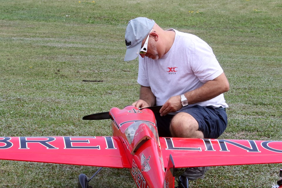 Members of the Lakehead Aeromodellers Club took part in Airfest on Saturday, July 23, 2022 at the club's airfield off of Highway 61. (Leith Dunick tbnewswatch.com)