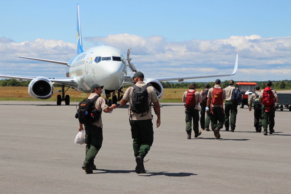 Forest fire deployment to MB two