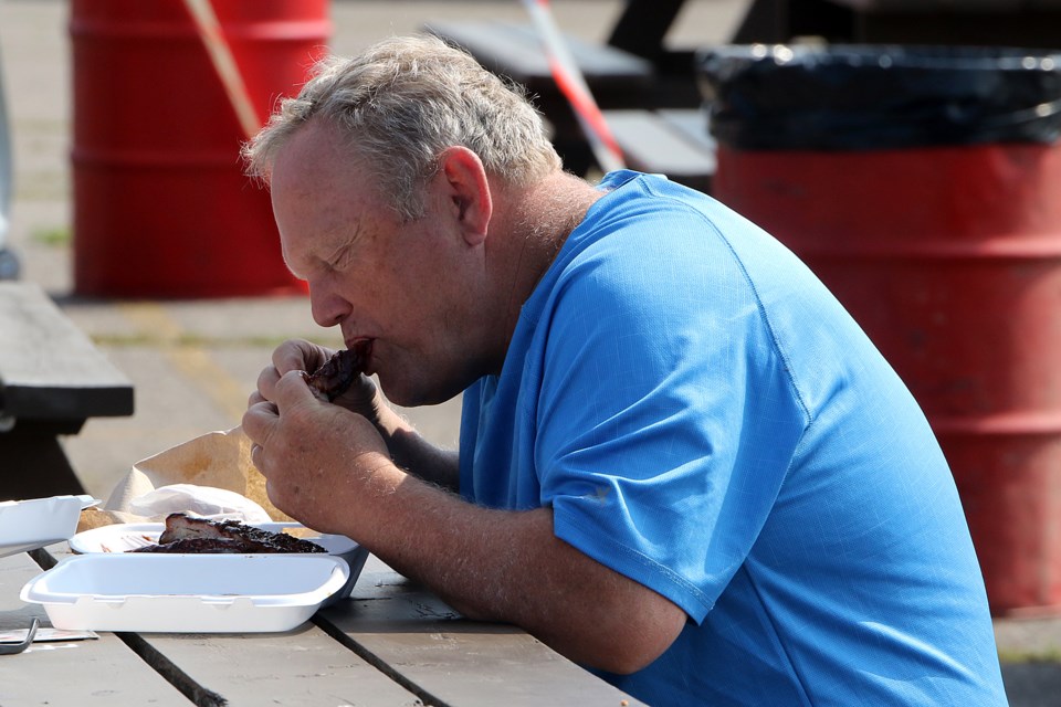The three-day RibFest in support of Our Kids Count opened on Friday, August 26, 2022 at the Canadian Lakehead Exhibition grounds in Thunder Bay. (Leith Dunick, tbnewswatch.com)