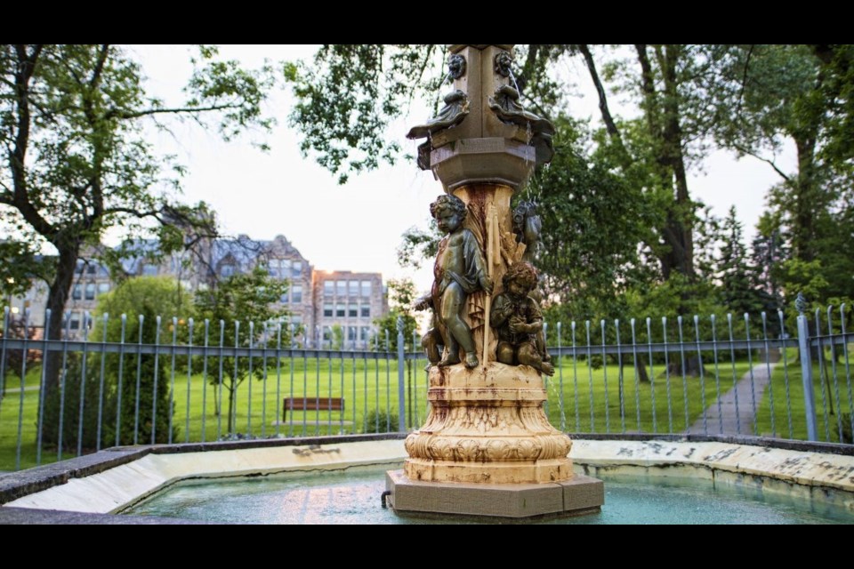 The Hogarth Fountain at Waverley Park dates dates to 1790. It was installed in the 1960s in honour of Port Arthur MPP Donald Hogarth. (City of Thunder Bay)