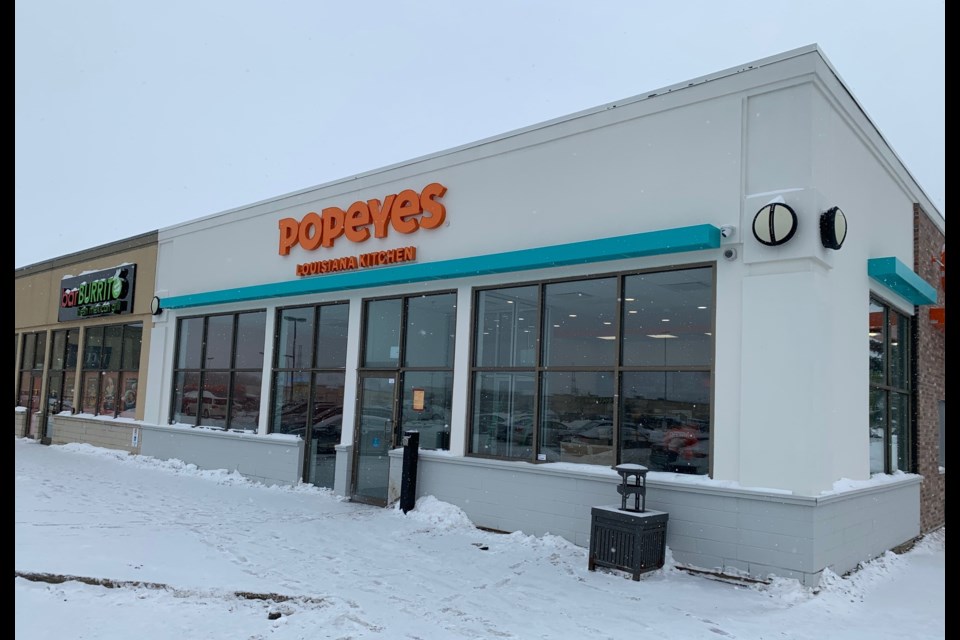 Popeye's Louisiana Kitchen is opening soon at the Thunder Centre. (Leith Dunick, tbnewswatch.com)