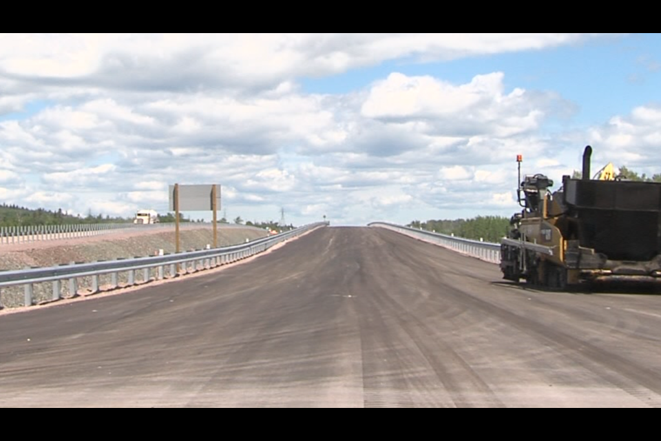 Approximately four kilometres of eastbound lanes of Highway 11/17 will open in the Dorion area next week