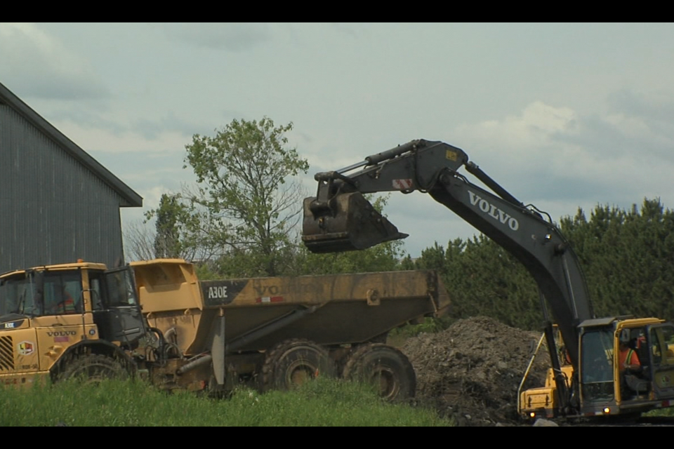 Crews will spend most of the summer removing sediment from the channel bottom (Vasilios Bellos/TBTV photos)