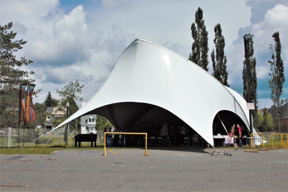 Magnus Theatre's Boshcoff Summer Stage will accommodate up to 200 spectators. (Photos by Ian Kaufman, TBnewswatch)