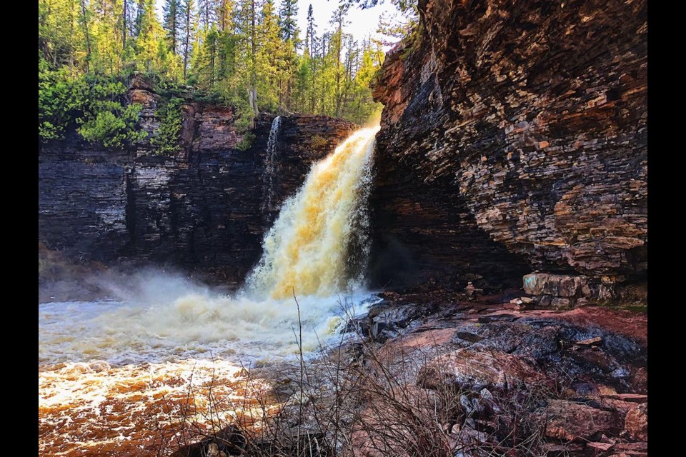 Wolf River Falls  is located about 30 km northwest of Dorion, ON (Facebook/Visit Nipigon)