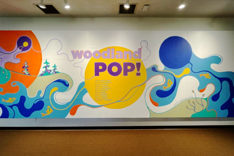 Woodland Pop mural by Shelby Gagnon