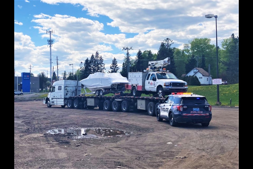 The Thunder Bay Police Service reports it has laid 25 disobey sign charges under the Highway Traffic Act related to weight restrictions around the County Fair Plaza. (Ian Kaufman, TBnewswatch)