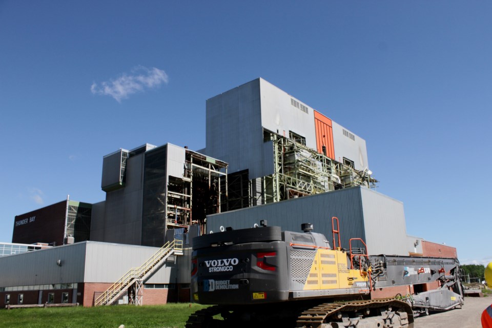 This is the third and final implosion in the deconstruction process of the Thunder Bay generating station, which began in September 2021.