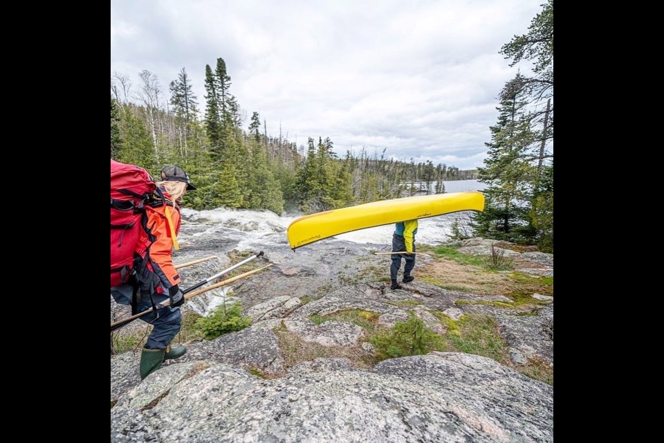 Clearing and maintenance of 152 portages along the Path of the Paddle route in NW Ontario was recently completed (Photos from Path of the Paddle Association)