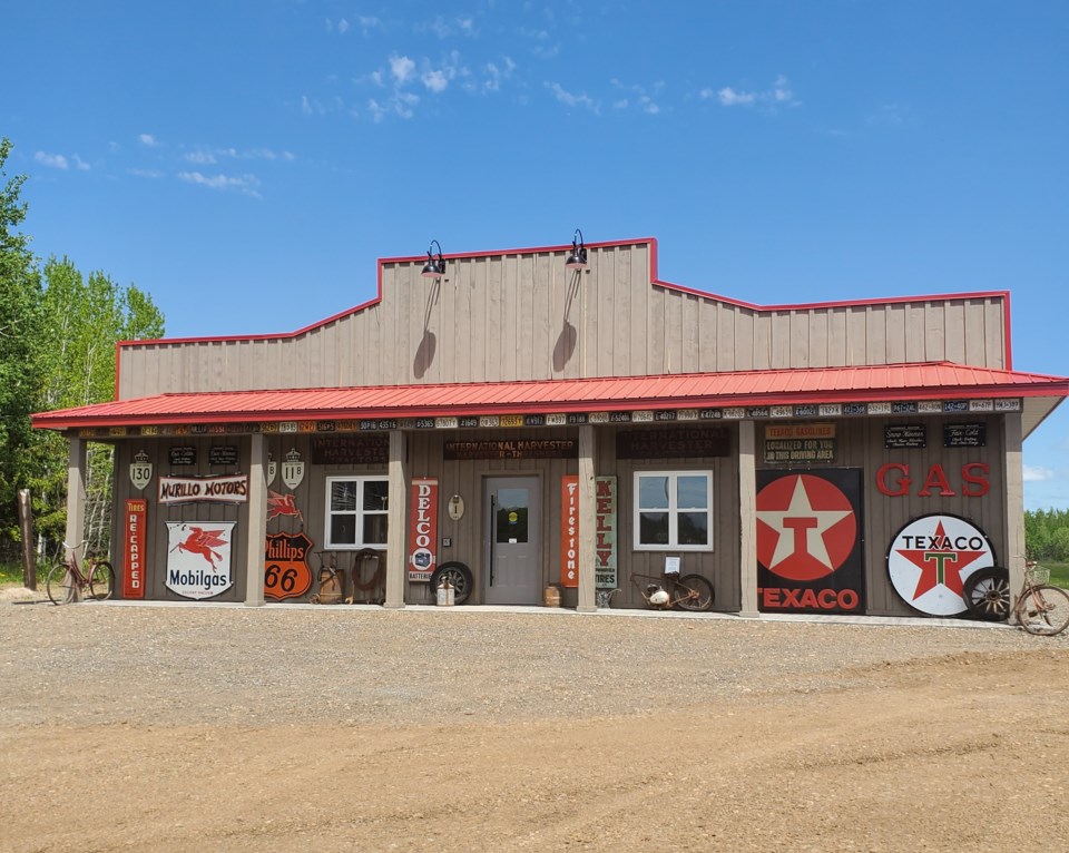 Russ's garage outside credit Jean Mayo