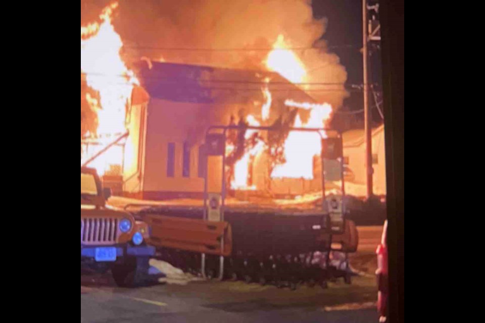 This home in Dryden was destroyed by fire on Mar. 18, 2022 (Darren Lacie Meems)