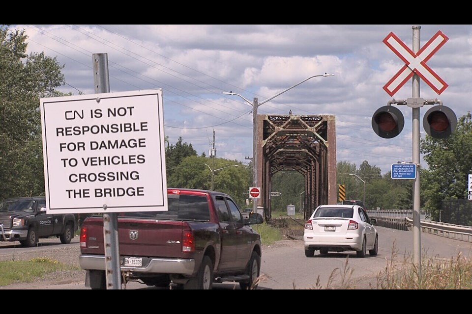 Repairs to the James Street swing bridge will be underway on July 26, 2022 (Leigh Nunan/TBTV photo)