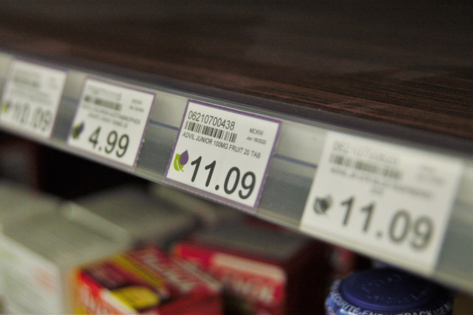 Thunder Bay pharmacy shelves are largely bare of children's pain and fever medication amid a national shortage. (Ian Kaufman, TBnewswatch)