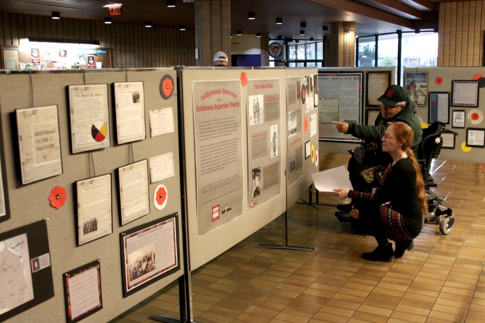 Lakehead University hosted a ceremony in honour of Indigenous Veterans Day, as well as an exhibit highlighting the contributions of Indigenous people to the Canadian Armed Forces. 