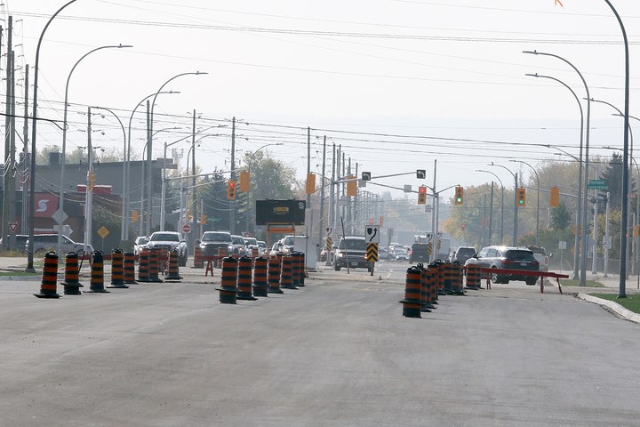 Balmoral Street between Central Avenue and Alloy Drive is set to reopen to at least two lanes of traffic. 