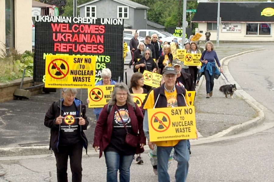 The Walk was organized by the local group Nuclear Free Thunder Bay, in solidarity with a similar event earlier in September(TBT News staff)