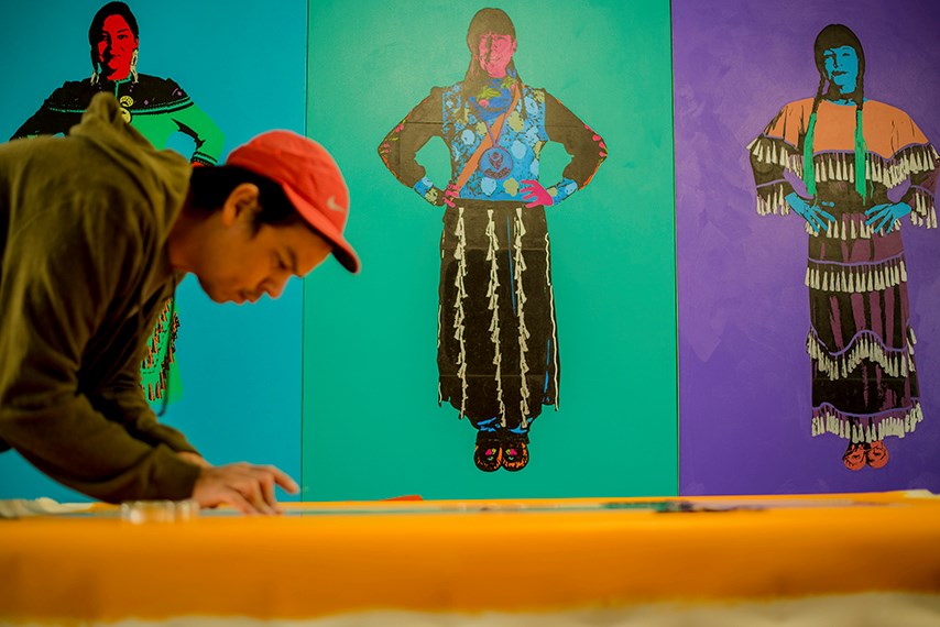 Artist Christian Chapman in his studio. (Courtesy Christian Chapman)