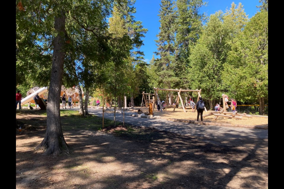 Many families turned out to experience the new Playground