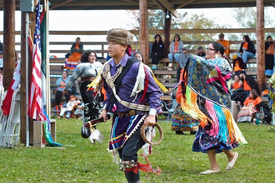 Fort William First Nation held a fall pow wow on the National Day for Truth and Reconciliation Friday, Sept. 30, 2022. (Ian Kaufman, TBnewswatch)