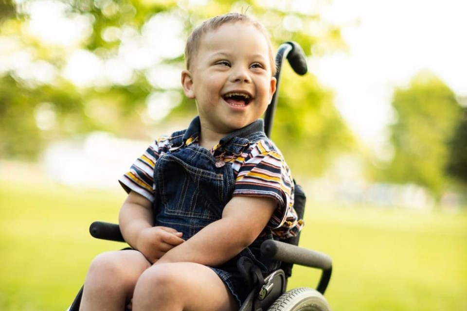 This photo of Darius Fitzgerald, 7, has been chosen from over 2,400 entries around the world for inclusion in a video to be shown on Broadway and online by the National Down Syndrome Society on Sept. 9 (submitted photo) 