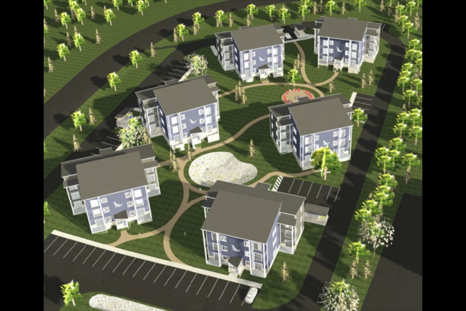 A rendering of the six-phase housing development proposed for Huron Avenue. (Supplied by Ontario Aboriginal Housing Services)